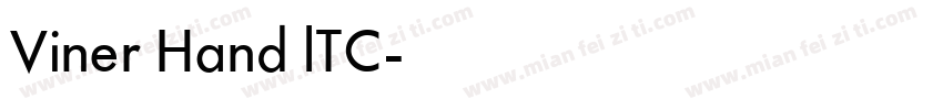 Viner Hand lTC字体转换